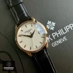 120-degree dial display of the Super Clone Patek Philippe Calatrava Rose Gold 5227R