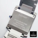 Back view of the Super Clone Cartier Tank Francaise Watch with stainless steel case