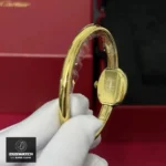 Cartier Baignoire Mini Dupe Watch – Close-up of Gold Case and Back View