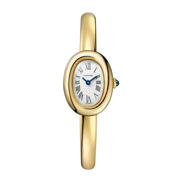 Cartier Baignoire Mini Watch Dupe on Wrist – Elegant Oval Design