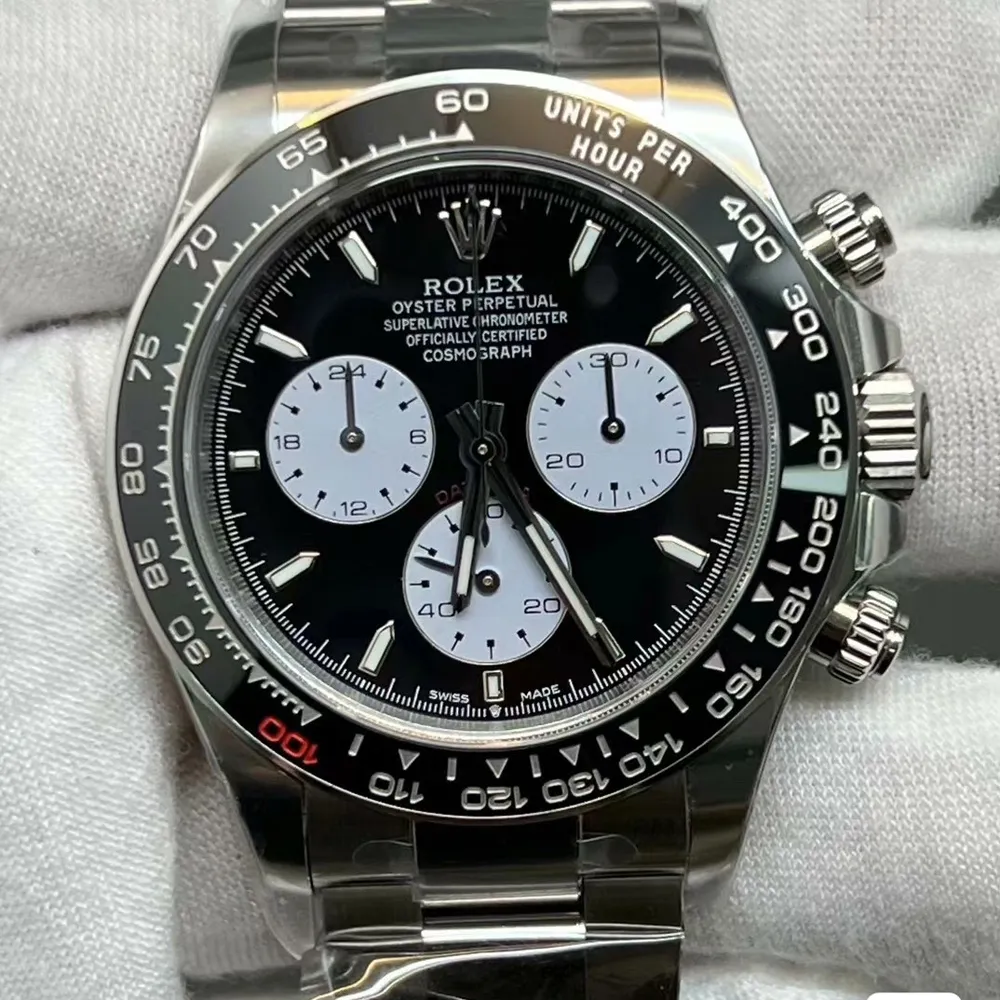 Side View of Daytona Le Mans Rolex 126529LN Super Clone Watch with Dial Close-Up