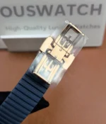 Rose gold clasp for Patek Philippe 5261R (Aquanaut Luce) — detailed view of the engraved Patek buckle and clasp mechanism.