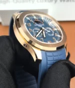 Patek Philippe Aquanaut Luce 5261R rose gold case — clear view of the case profile, lug shape and polished finish.