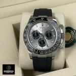 Rolex Daytona Ghost Oysterflex 116519-0024 Super Clone Watch Displayed in Packaging Box
