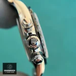 Rolex Daytona White Dial 116500LN Watch Side View of Crown and Chronograph Pushers