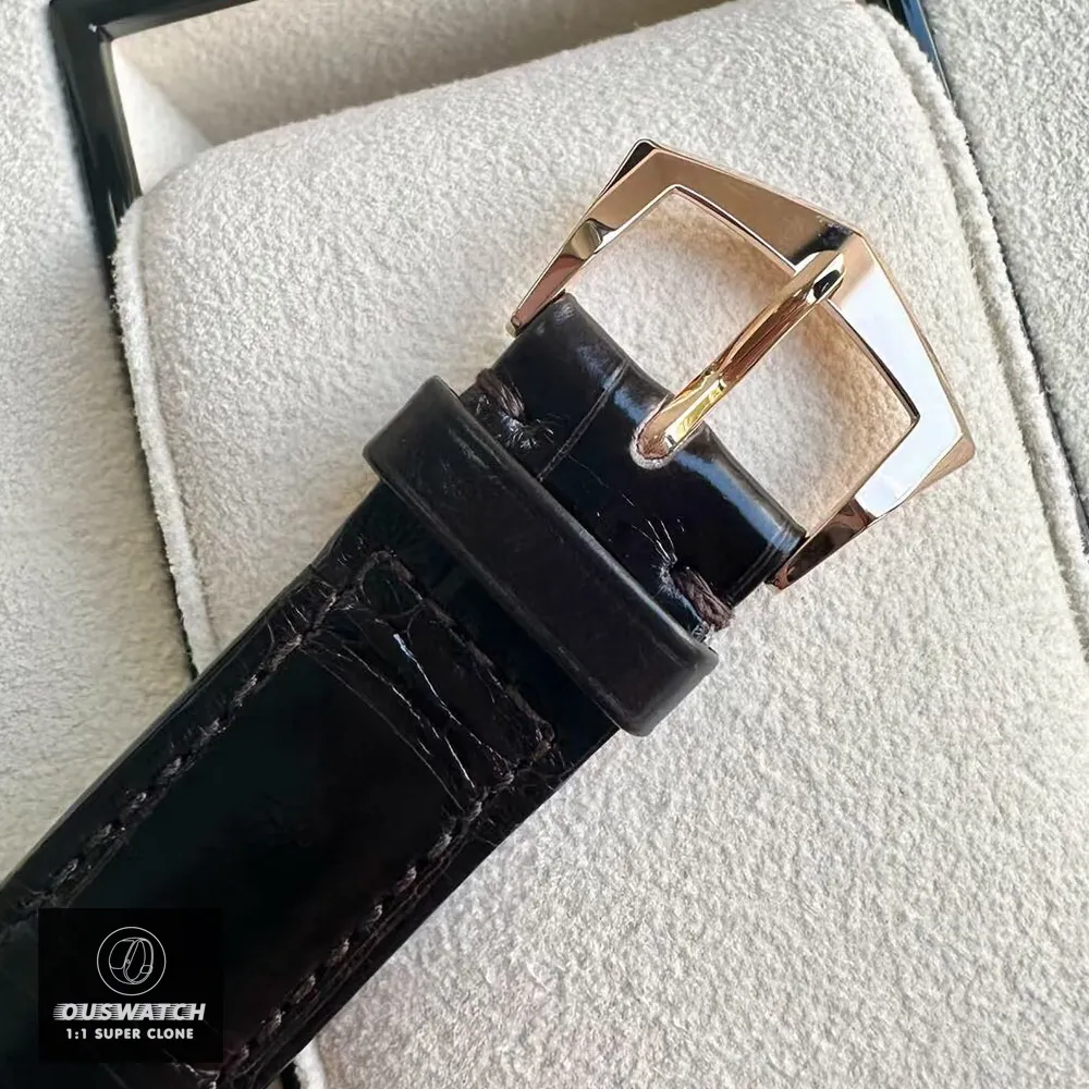 Strap and clasp of the Super Clone Patek Philippe Calatrava 5227R