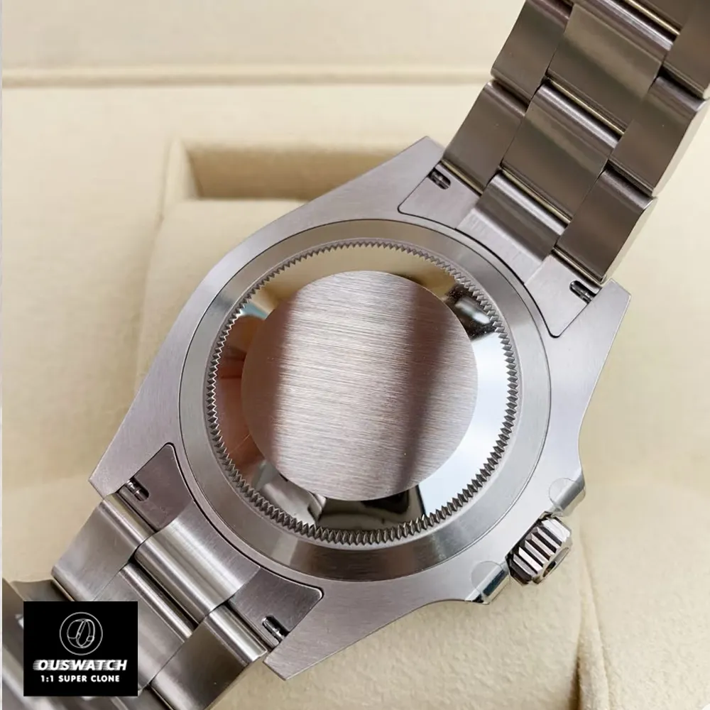 Super Clone Rolex Submariner Black on Black replica watch back