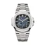 Super Clone Patek Philippe Nautilus 5712-1A-001 watch, stainless steel case, bracelet, and blue dial