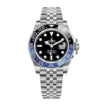 Super Clone Rolex Batgirl GMT Master II Stainless Steel Case, Jubilee Bracelet, Ceramic Bezel, Replica Watch