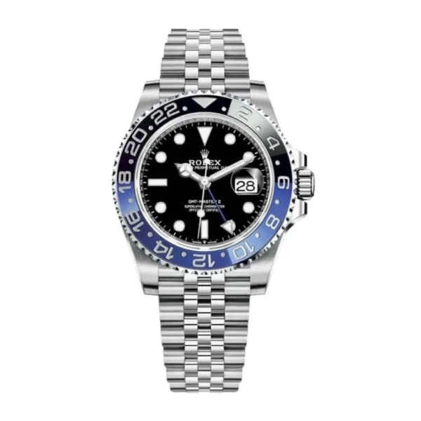 Super Clone Rolex Batgirl GMT Master II Stainless Steel Case, Jubilee Bracelet, Ceramic Bezel, Replica Watch