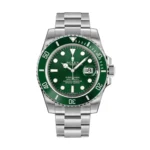 Super Clone Rolex Submariner Hulk 1160LV Watch with Green Dial and Stainless Steel Case