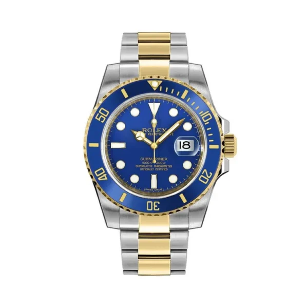 Super Clone Rolex Submariner Blue Date 116613LB-0005 Two-Tone Watch