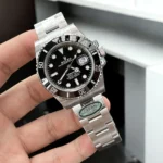 120-degree angled view of Rolex Submariner Date Black 126610LN, showing side details of the case and bracelet.