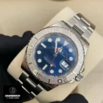 45-degree angle display of Rolex Yacht Master Platinum watch m126622