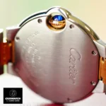 Cartier Ballon Bleu Two-Tone Watch Back View Close-Up
