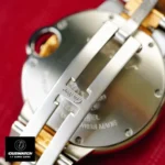 Cartier Ballon Bleu Two-Tone Watch Back and Stainless Steel Clasp