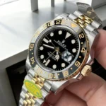 Rolex 126713GRNR Watch 75-Degree Angle Display of Black Dial and Two-Colour Cerachrom Bezel.