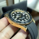 Side View of Super Clone Rolex 226658 Yellow Gold Watch Showing Yellow Gold Case and Bezel