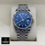 Super Clone Rolex Datejust 41 Blue Dial Front View, 904L Stainless Steel, Blue Dial, Jubilee Bracelet