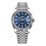 Rolex Datejust 41 Blue​ Dial Oystersteel M126334-0002 Watch, 904L Stainless Steel, Blue Dial, Jubilee Bracelet,Fluted Bezel