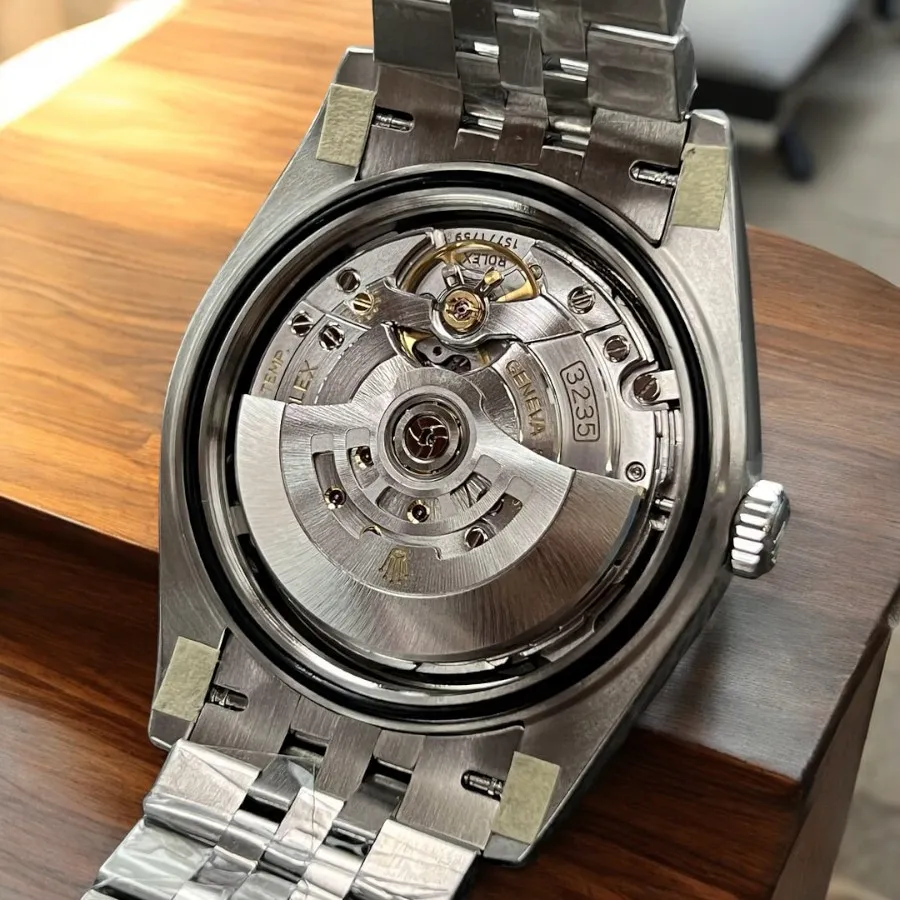 Replica Rolex Datejust Grey Dial 126334 Watch featuring the reliable 3235 Swiss movement known for its precision and durability.