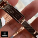 Rolex Everose Gold 126715CHNR Watch Folding Oysterlock Safety Clasp