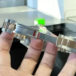 Fully extended view of the Rolex GMT-Master II Root Beer 126711CHNR clasp.