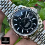 Replica Rolex Sky-Dweller m336934-0008 130° Profile - Black Sunburst Dial & Sapphire Crystal