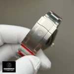 Replica Rolex Tiffany Blue Dial 124300 watch with folding Oysterclasp, offering secure and comfortable wear.