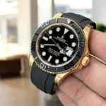 Rolex Yacht Master II Yellow Gold Watch 45-Degree Angle Full View