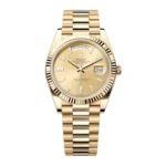 Replica Rolex 228238-0005 Day Date Gold Presidential Watch, a luxurious timepiece with the iconic yellow gold design, offering a 1:1 replica of the original.