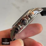 Close-up of the pushers on the Rolex Daytona 126519LN.