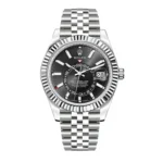 Rolex Sky Dweller Stainless Steel Black Dial m336934-0008 Watch