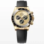 Super Clone Rolex Daytona Yellow Gold 126518LN Watch Golden and Black Dial