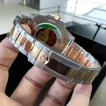 Super Clone Rolex GMT Root Beer 126711CHNR Oyster bracelet details, highlighting the two-tone design.