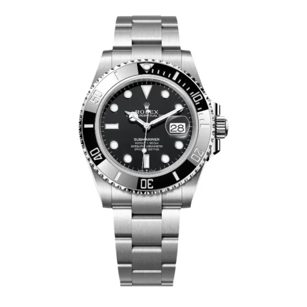 Super Clone Rolex Submariner Date 126610LN Black Dial Watch – Front View