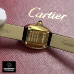 Back view of Cartier Baignoire Mini Mode WGBA0017 watch dupe with luxury craftsmanship