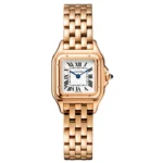 Cartier Panthere-Inspired Rose Gold Ladies Watch Dupe Worn on Wrist | Small Model WGNP0006 Replica