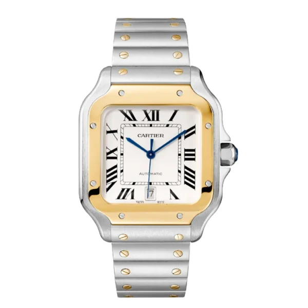 Super Clone Cartier Santos Two Tone Gold/Steel W2SA0009 Watch