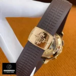 Composite Rubber Strap on Super Clone Patek Chronograph | 2025 Patent-Protected Foldover Clasp