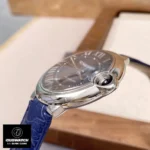 180° side profile showcasing 10.8mm slim case construction and curved lugs