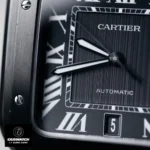 Dial Edge Detail Super Clone Santos WSSA0039 - Multi-level construction with satin-brushed minute track