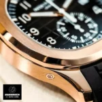 Patek Philippe Aquanaut 5968R Rose gold case details