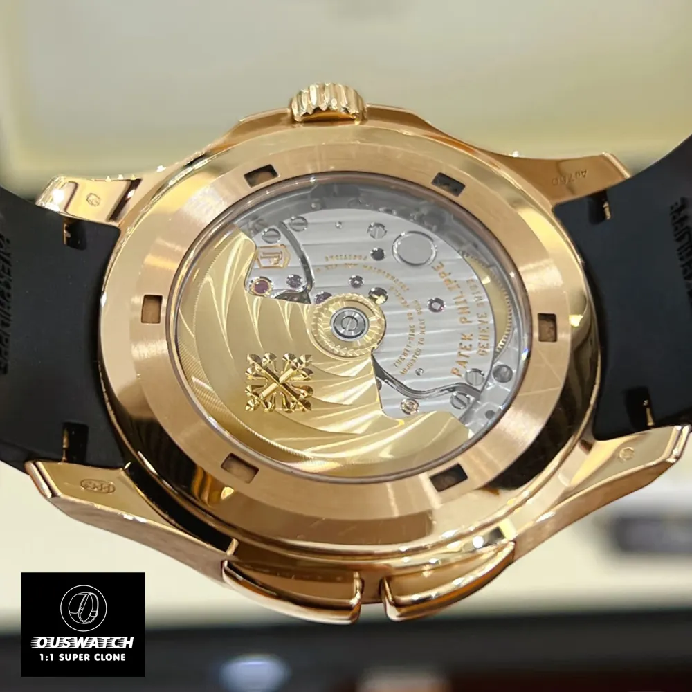 Super Clone Patek Aquanaut 5164R Swiss clone movement with accurate engraving and finish