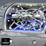 Close-up of the dial of the 1:1 Replica Richard Mille RM 35 watch.