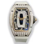 Richard Mille RM 07-01 Ladies Diamond Super Clone Watch with Full Pavé Setting on Clean White Background