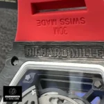 Back view of the Richard Mille Black RM 35-02 featuring a sapphire crystal.