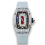 Richard Mille Iced Out Diamond Watch RM 07-01 Red Onyx Dial Super clone