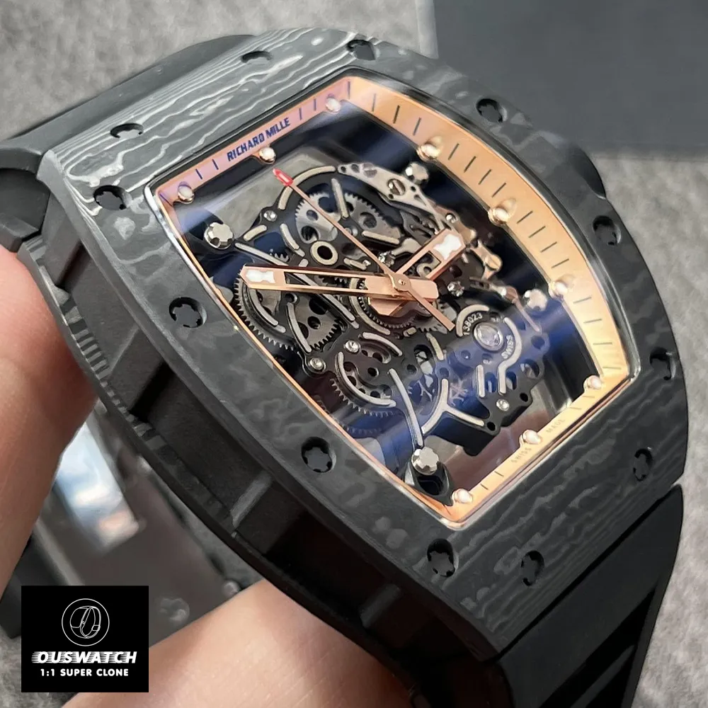 Integrated Case and Dial Design of Richard Mille RM 055 - Multi-Layer Carbon TPT® & Titanium Alloy Composite