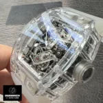 Close-up of the sapphire crystal case on the Richard Mille RM56-02